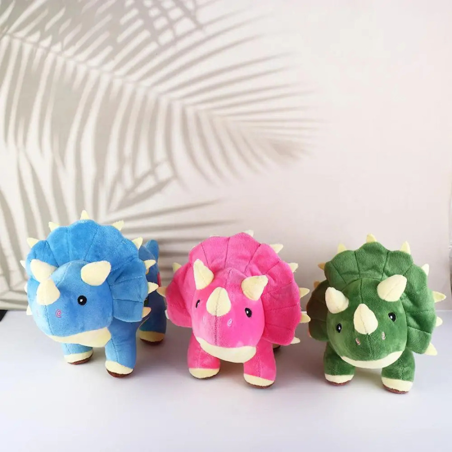 Triceratops Dinosaur to'ldirilgan o'yinchoq Bolalar uchun o'yinchoq Stegosaurus Dinozavr to'ldirilgan o'yinchoq Peluş dinozavr o'yinchoqlar Peluş dinozavr qo'g'irchoq to'ldirilgan hayvon