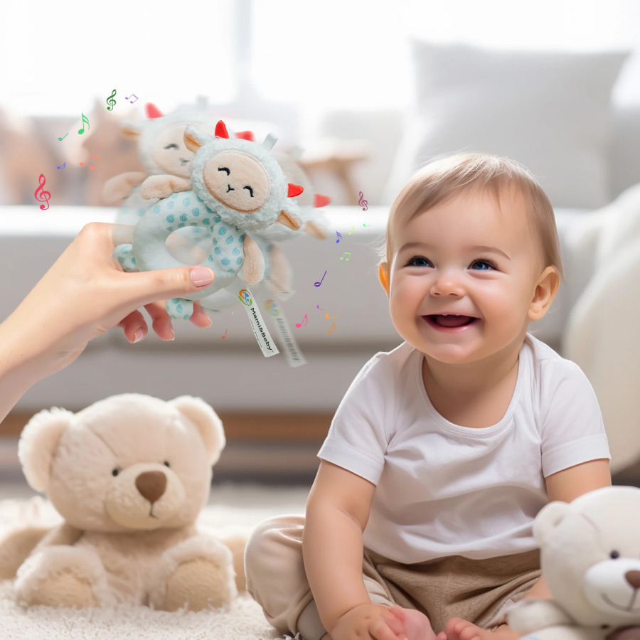 Yumshoq peluş Rattles o'yinchoqlar chaqaloq multfilm hayvonlar uchun tutqichli beshik Rattles uzuklar Yangi tug'ilgan chaqaloq o'quv o'yinchoqlar erta rivojlanish sovg'a