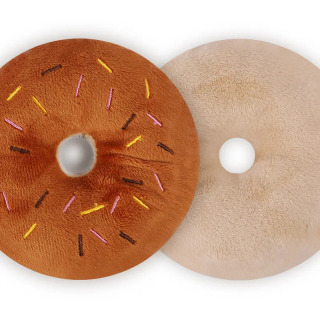 Yumshoq peluş donut it o'yinchoqlari chaynash it o'yinchoqlari Yoqimli kuchukcha Squeaker o'yinchoqlar Kichik o'rta itlar uchun kulgili interaktiv o'yinchoqlar