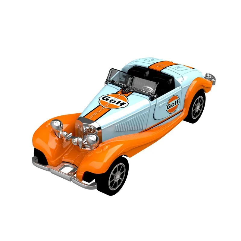Классический 1:36 Gulf Ретро Винтаж Автомобиль из сплава Power Игрушечный автомобиль Модель Мальчика Модель Автомобиля