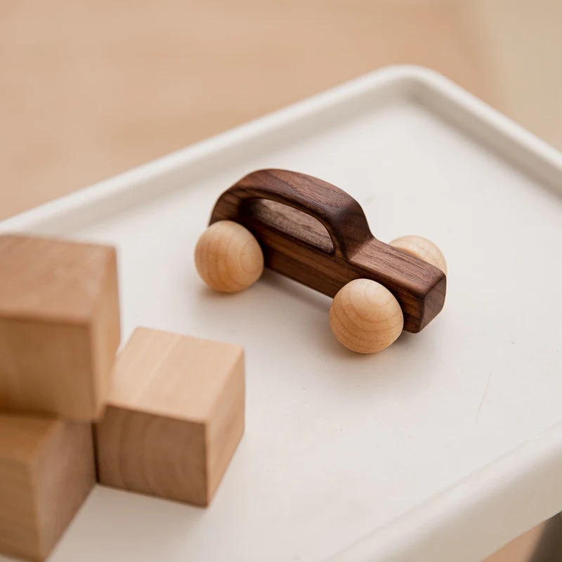 Nordic uslubidagi yog'och avtomobil bloklari o'yinchoqlari bolalar uchun Montessori o'yinchoqlari ta'lim xavfsiz yuqori sifatli yog'och bloklar bolalar o'yinchoqlari yoqimli bolalar sovg'asi