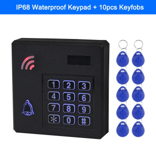 Водонепроницаемая система контроля доступа IP68 уличная RFID Клавиатура WG26 контроллер доступа клавиатура с защитой от дождя + 10 EM4100 брелоков для дома Синий