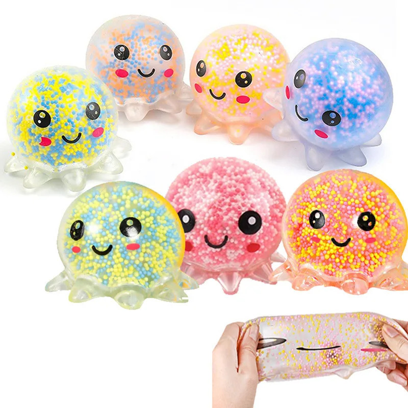 Kawaii hayvonlari stressni engillashtiradigan to'p o'yinchoqlari Stressni bartaraf etish dekompressiyali o'yinchoq bolalar uchun sekin o'yinchoqlar Kattalar antistress