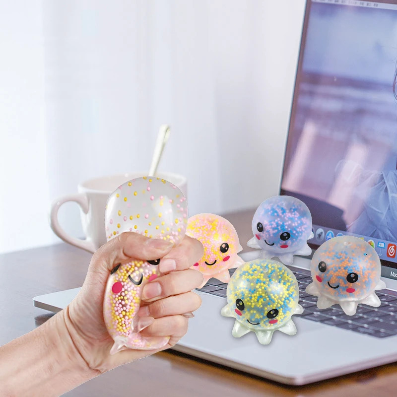 Kawaii hayvonlari stressni engillashtiradigan to'p o'yinchoqlari Stressni bartaraf etish dekompressiyali o'yinchoq bolalar uchun sekin o'yinchoqlar Kattalar antistress