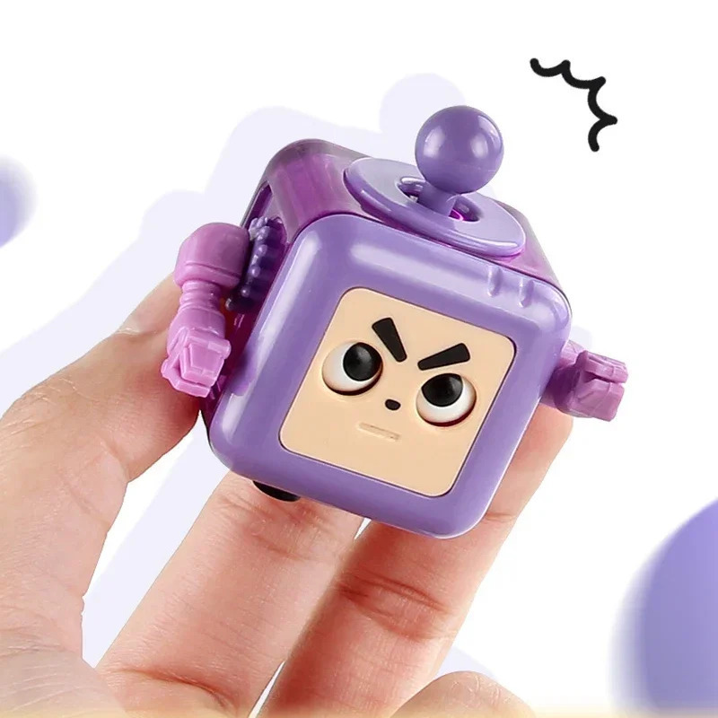 Bolalar uchun stressni bartaraf etuvchi robotlar Fidget o'yinchoqlari Sehrli kub antistress qo'lda kattalar uchun autizm uchun sovg'alar vaqtni yo'q qilish uchun ajoyib Fidget bloklari