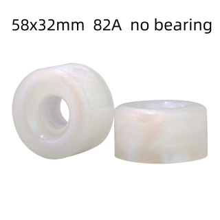 8 ta konkida g'ildiraklari to'plami: silliq yurish uchun bardoshli 57x32mm 97A yoki yanada barqaror skeytbord tajribasi uchun 58x32mm 82A.