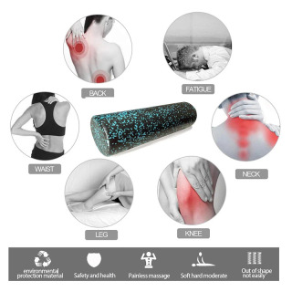 30/45 sm yoga rolikli to'plami yuqori zichlikli EPP ko'pikli massaj to'pi to'plami yeryong'oq shakli Pilates tana mashqlari gimnastika zali o'z-o'zidan miofasiyal davolash vositasi