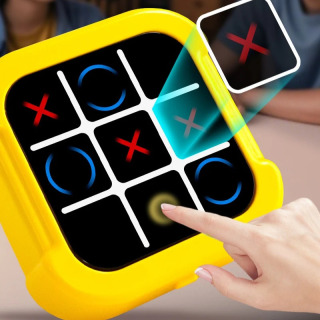Tic Tac Toe qo'l o'yin konsoli o'yinchoqlari Portativ elektron boshqotirma shaxmat taxtasi xotira o'rgatish va Montessori sayohat o'yinchoqlari Rojdestvo sovg'alari