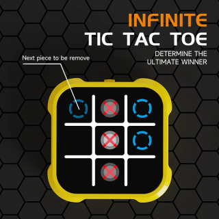 Tic Tac Toe qo'l o'yin konsoli o'yinchoqlari Portativ elektron boshqotirma shaxmat taxtasi xotira o'rgatish va Montessori sayohat o'yinchoqlari Rojdestvo sovg'alari