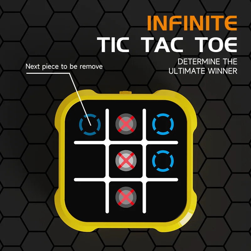 Tic Tac Toe qo'l o'yin konsoli o'yinchoqlari Portativ elektron boshqotirma shaxmat taxtasi xotira o'rgatish va Montessori sayohat o'yinchoqlari Rojdestvo sovg'alari
