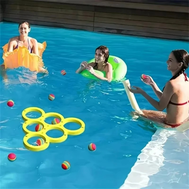 Qiziqarli Splash Hovuz o'yinchoqlari Suv sporti suzuvchi hovuz o'yinchoqlari - Bardoshli EVA to'pi, turli xil ranglar, uchun ideal