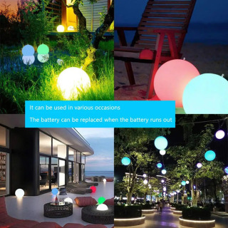 Надувной пляжный мяч для бассейна с LED-подсветкой для вечеринок и водных игр