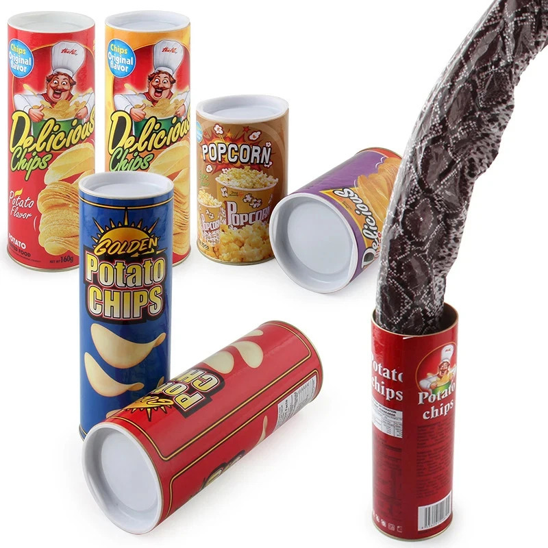 Bolalar uchun kulgili hazillar chiplari hazil o'yinchoqlari Kartoshka chiplari bahor ilon o'yinchoqlari Xellouin ziyofati o'yinchoqlari Sun'iy til farting Kyopi yostiq yoqa o'yini