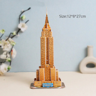 Всемирно известные здания 3D модель картонная головоломка для детей DIY игрушки ручной работы украшения для рабочего стола детский подарок