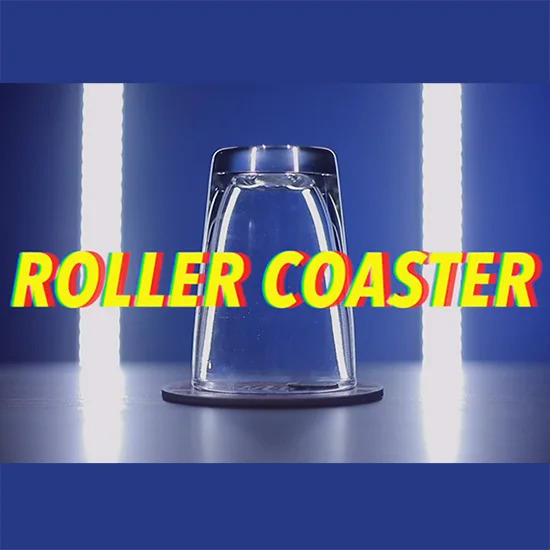 ROLLER COASTER Волшебные трюки Монета в стеклянную чашку Волшебник Крупным планом Уличная иллюзия Уловка Ментализм Головоломка Игрушка Проникновение Магия