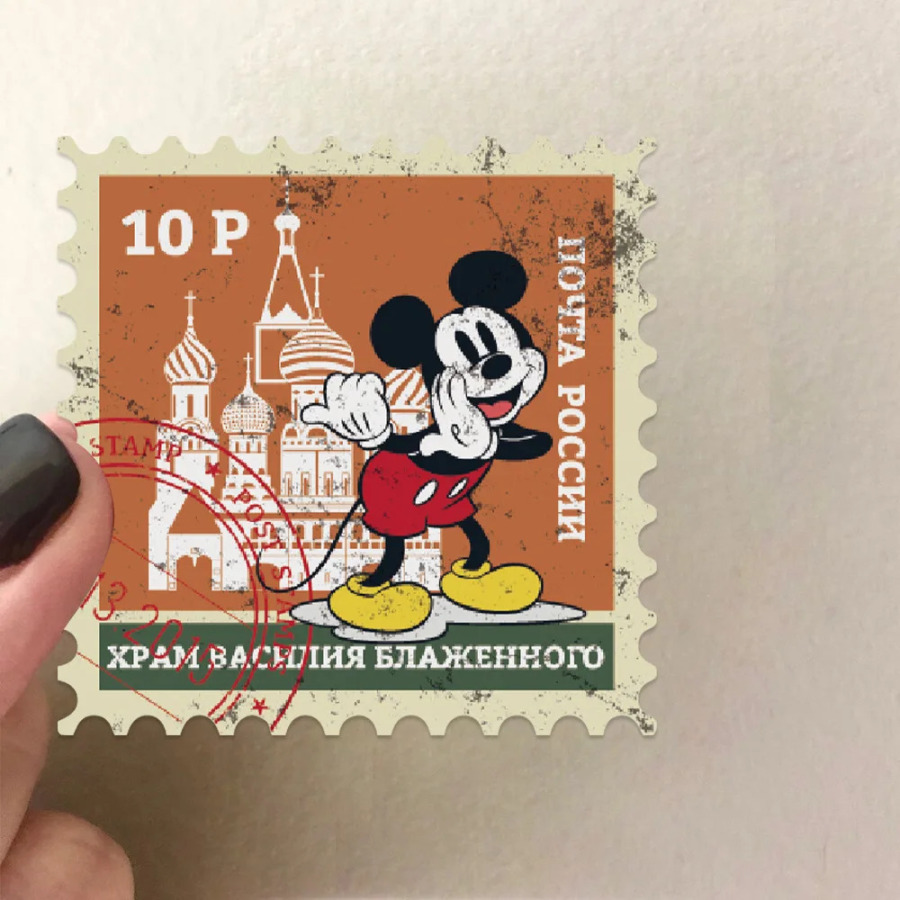 50 dona. Disney Retro Mikki shtamplari Multfilm stikerlari Bolalar o'yinchoqlari uchun kulgili graffiti stikerlari