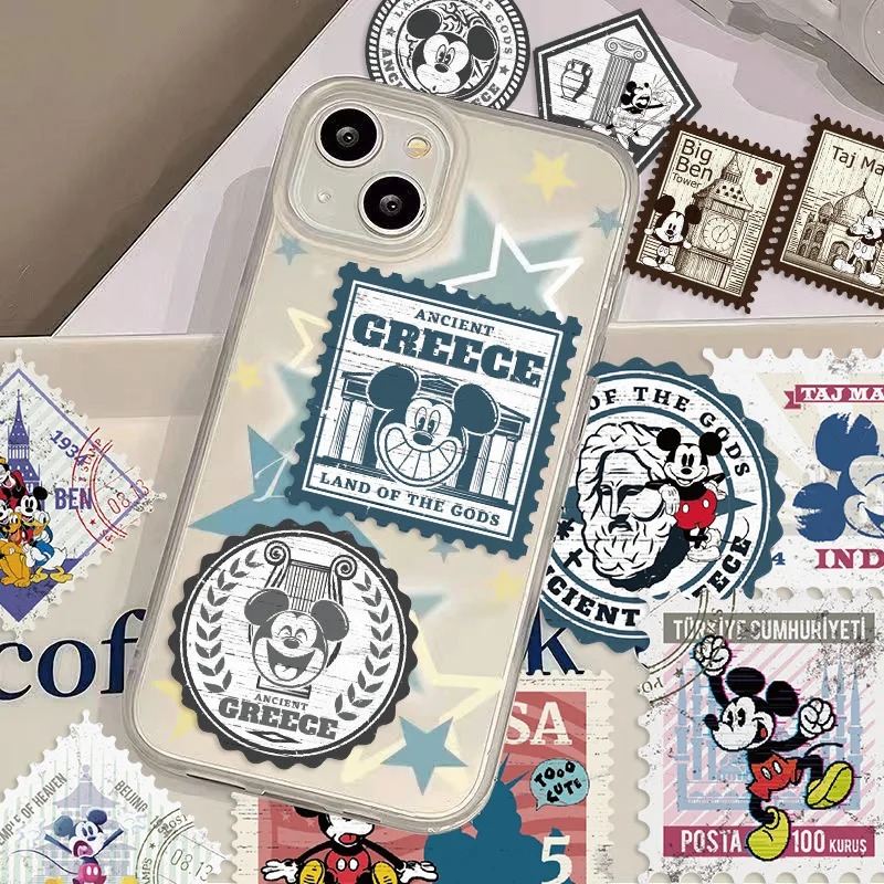 50 dona. Disney Retro Mikki shtamplari Multfilm stikerlari Bolalar o'yinchoqlari uchun kulgili graffiti stikerlari