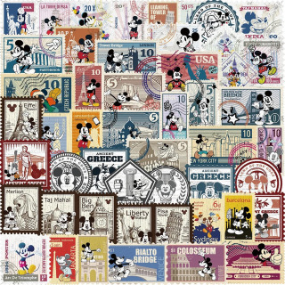 10/30/50 dona. Disney Retro Mikki shtamplari Multfilm stikerlari Qiziqarli Graffiti stikerlari Bolalar o'yinchoqlari uchun DIY kantselyariya bloknoti telefon stikerlari