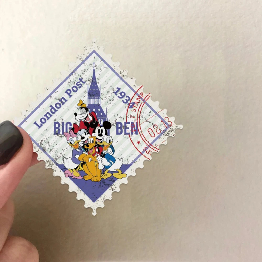 10/30/50 dona. Disney Retro Mikki shtamplari Multfilm stikerlari Qiziqarli Graffiti stikerlari Bolalar o'yinchoqlari uchun DIY kantselyariya bloknoti telefon stikerlari