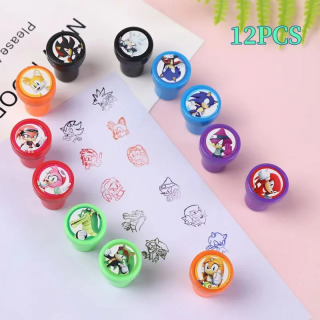 Yangi: 12 ta Sonic qahramonlari bolalar markalari toʻplami Multfilm anime oʻyinlari markalari oʻgʻil bolalar uchun tugʻilgan kun sovgʻasi