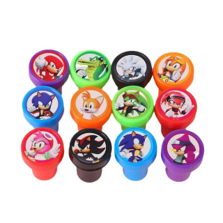 Yangi: 12 ta Sonic qahramonlari bolalar markalari toʻplami Multfilm anime oʻyinlari markalari oʻgʻil bolalar uchun tugʻilgan kun sovgʻasi
