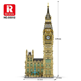 В НАЛИЧИИ Reobrix 55012 MOC UK Big Ben, строительные блоки, кирпичи, сборка моделей, строительные игрушки для мальчиков, рождественский подарок, игрушки
