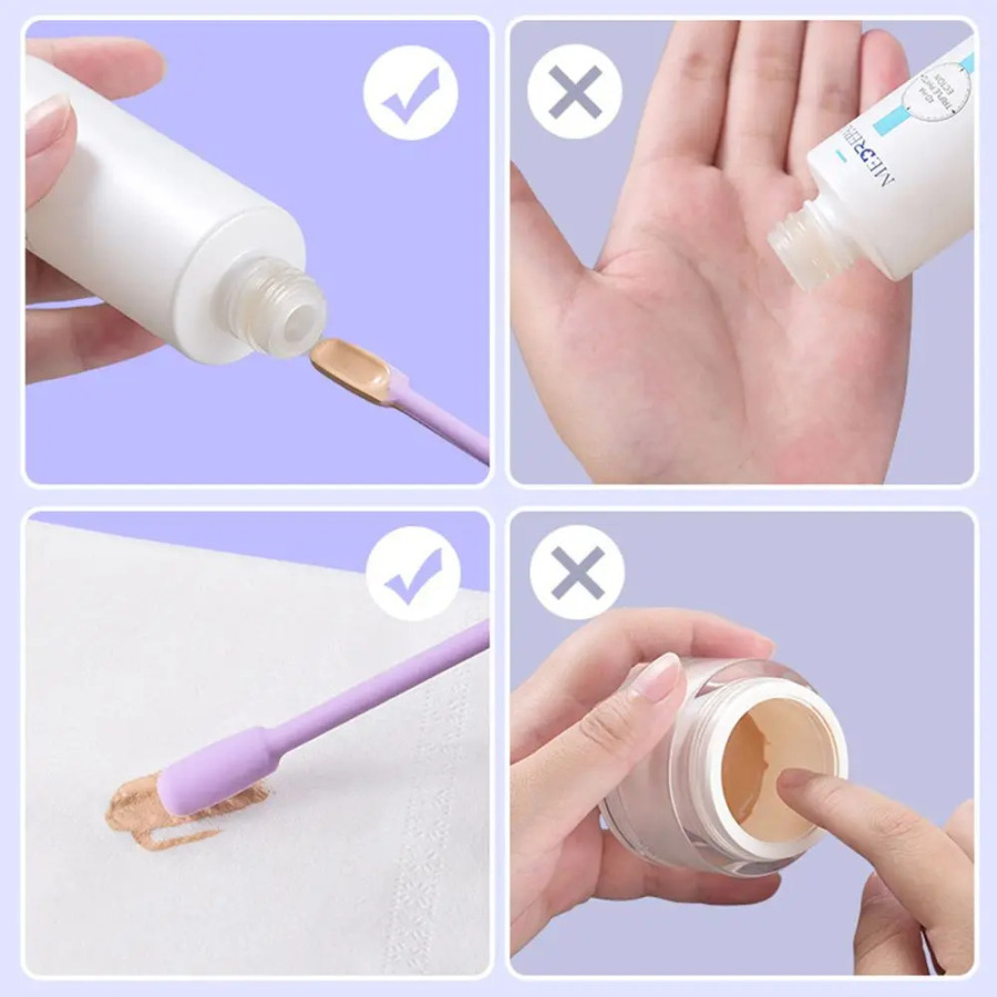 Loson, go'zallik vositalari, krem, kosmetik oshxona aksessuarlari, bo'yanish cho'tkalari, chuqur shisha qirg'ich, silikon spatula, kosmetik qoshiq