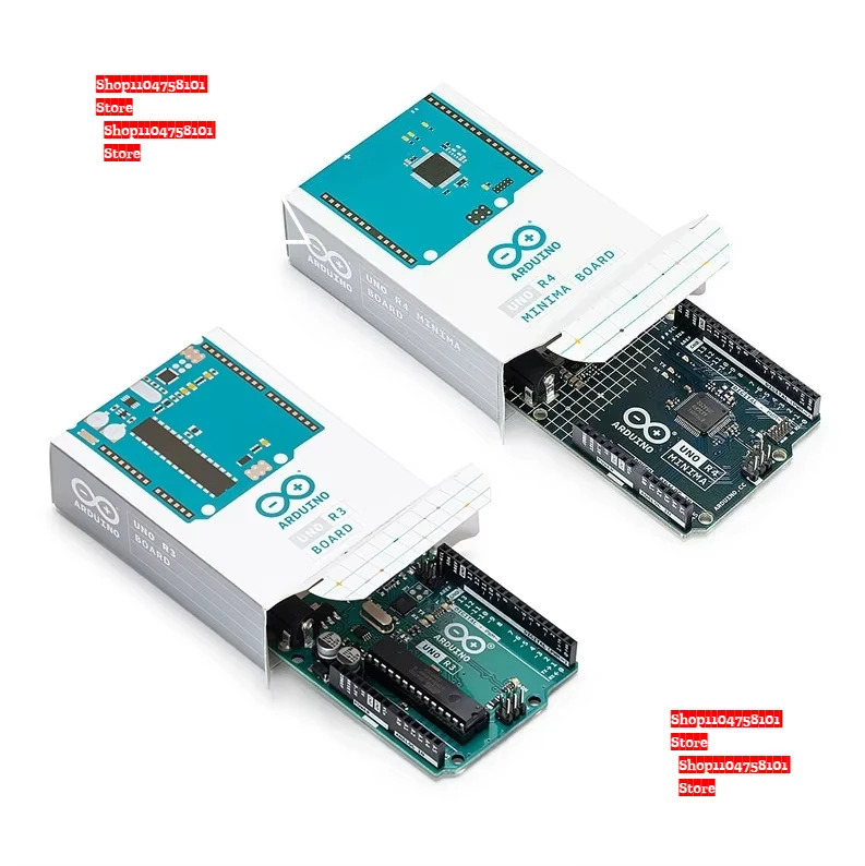 Популярный оригинальный стартовый набор Arduino UNO R3/R4 Minima/WiFi для Интернета вещей с учебными пособиями по программированию