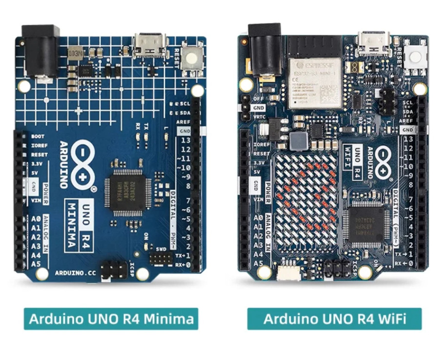 Популярный оригинальный стартовый набор Arduino UNO R3/R4 Minima/WiFi для Интернета вещей с учебными пособиями по программированию
