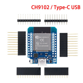 D1 mini ESP32 Φ WiFi + Bluetooth-совместимая плата для разработки Интернета вещей на основе ESP8266, полностью функциональная ОРАНЖЕВЫЙ КРАСНЫЙ