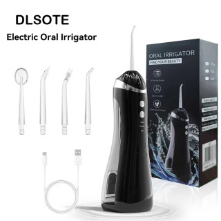 Oral Irrigator 3 tozalash rejimi Portativ qayta zaryadlanuvchi suv o'tkazmaydigan IP65 Tish Irrigatori Tishlarni oqartiruvchi Jet Floss 200ml