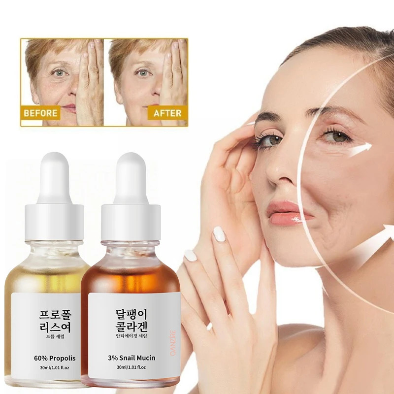 Salyangoz propolis kollagen mohiyati Koreya terini mustahkamlovchi nozik chiziqlarni ko'taruvchi oziqlantiruvchi silliq namlovchi yuz mohiyati