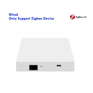 GIRIER Tuya ZigBee проводной/беспроводной шлюз-хаб Smart Bridge для системы домашней автоматизации, поддерживает до 128 устройств, работает с Alexa СЕРЫЙ