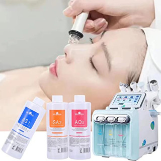 3 шт., сыворотка для ухода за кожей лица AS1 SA2 AO3 Aqua Peel для машины для лица, глубокая очистка кожи, антивозрастное отбеливание, увлажнение