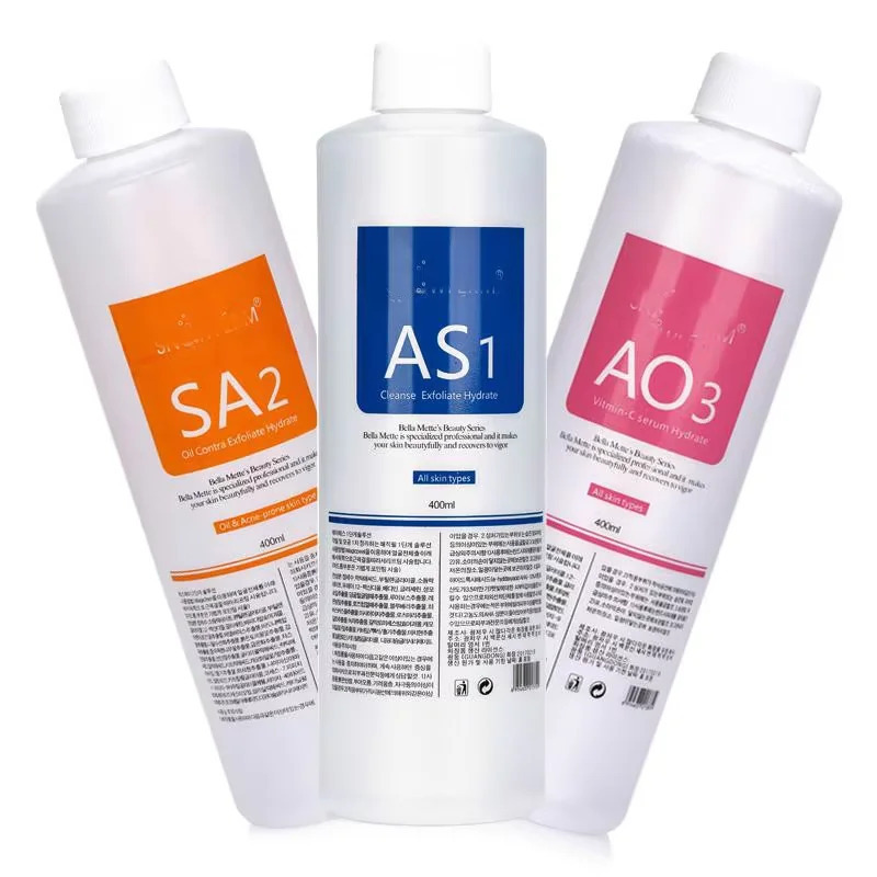 3 шт., сыворотка для ухода за кожей лица AS1 SA2 AO3 Aqua Peel для машины для лица, глубокая очистка кожи, антивозрастное отбеливание, увлажнение