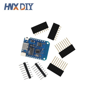 1-10 шт. WEMOS D1 Mini V4.0.0 TYPE-C WIFI плата Интернета вещей на базе ESP8266 4 МБ LOLIN 12C MicroPython Nodemcu для Arduino Бордовый