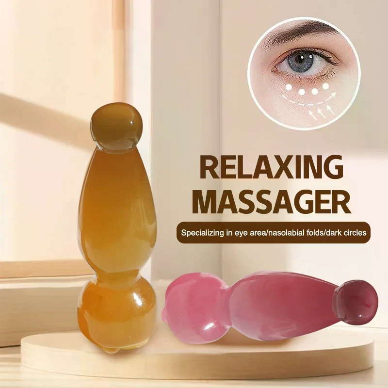 Silliq yuz massaj vositalari Gua Sha qatroni yuz terisini parvarish qilish massaj tayoqlari Lotus pod shaklidagi massaj yuz fizioterapiya vositasi