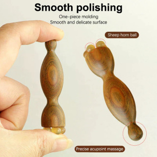 Sandalwood yuz massaj vositalari Gua Sha massaj tayoqlari yuz terisini parvarish qilish Lotus pod massaji yuz fizioterapiya vositasi