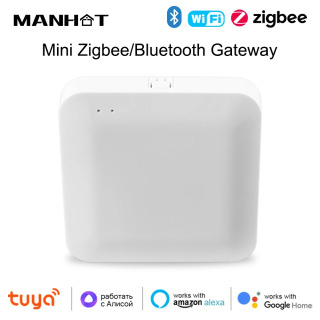 Tuya Zigbee 3.0 Gateway Hub Умный дом Беспроводной мост работает с приложением Smart Life Дистанционное управление Автоматизация Интеллектуальное устройство светло-зеленый