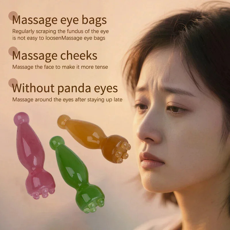 Silliq yuz massaj vositalari Gua Sha qatroni yuz terisini parvarish qilish massaj tayoqlari Lotus pod shaklidagi massaj yuz fizioterapiya vositasi