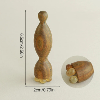 Sandalwood yuz massaj vositalari Gua Sha massaj tayoqlari yuz terisini parvarish qilish Lotus pod massaji yuz fizioterapiya vositasi