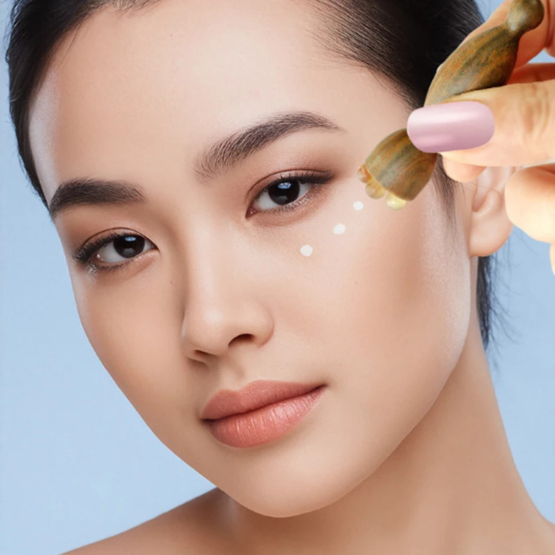 Sandalwood yuz massaj vositalari Gua Sha massaj tayoqlari yuz terisini parvarish qilish Lotus pod massaji yuz fizioterapiya vositasi