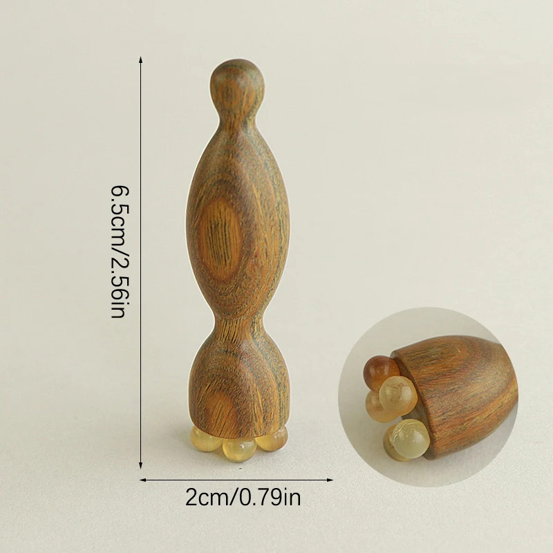 Sandalwood yuz massaj vositalari Gua Sha massaj tayoqlari yuz terisini parvarish qilish Lotus pod massaji yuz fizioterapiya vositasi