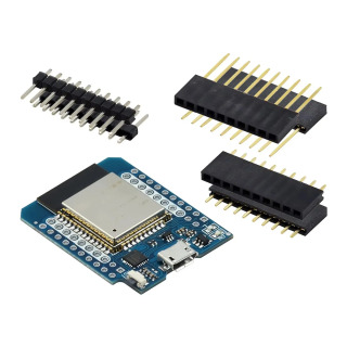 Плата разработки D1 Mini ESP-32 WiFi+Bluetooth для Интернета вещей на базе ESP8266, полнофункциональная Бордовый