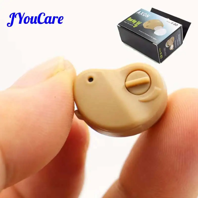 JYoucare Ear Ovoz kuchaytirgichi Super Mini Eshitish apparati sozlanishi ohangli shaxsiy quloqni parvarish qilish vositalari Keksa karlar uchun