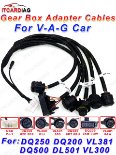 Кабель адаптера коробки передач vlV-AG OBD2 кабель преобразователя для DQ250 DQ200 381 VL300 DQ500 DL501 автомобильные запасные части Аксессуары Красный