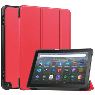 Чехол для Fire HD 8 2022 8 дюймов, тройной магнитный кожаный смарт-чехол для Amazon Fire HD 8 Case 2022 Fire HD8 Plus 2022 Чехол 12-го поколения черный Ipad pro 11