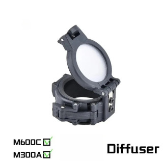 Защитная крышка для фонарика серии Surefire M300C M600C ИК-инфракрасный фильтр Специальная бленда для линз M600A M300A Диффузор света Бежевый