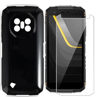 Doogee Fire 3 Pro/Fire 3 uchun Shisha + Silikon 2-in-1 korpusi Doogee Fire 3 uchun ultra temperli shisha ekran himoyachisi черный Дерево