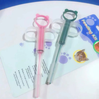 Uy hayvonlari uchun dori-darmon dispenseri: yumshoq uchli mushuk tabletkalarini tarqatuvchi shprits, ko'p funksiyali mushuk dori aplikatori, uy hayvonlari uchun tabletkalarni in'ektsiya qilish moslamasi